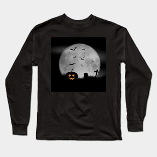 Spooky Moon Long Sleeve T-Shirt